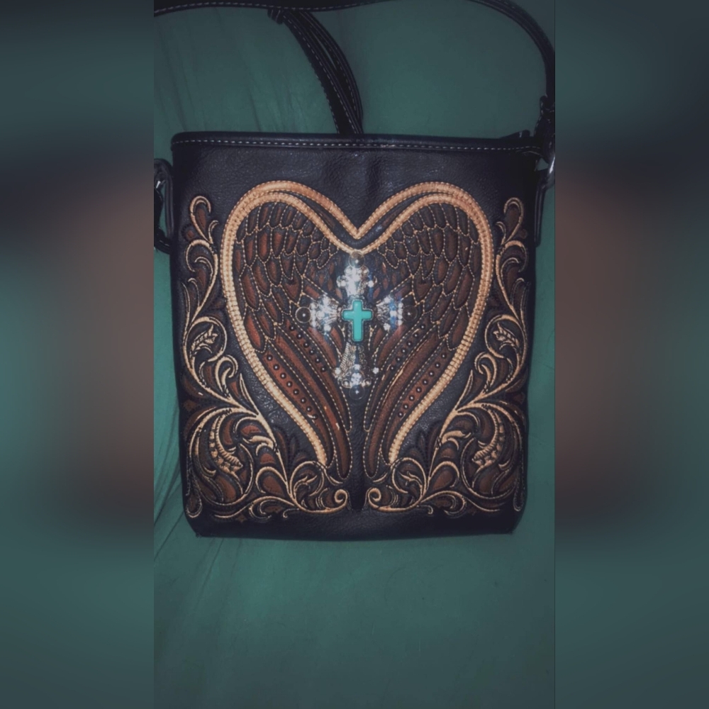 🌞2for$10🌞Embroidered Conseal Carry Crossbody Bag